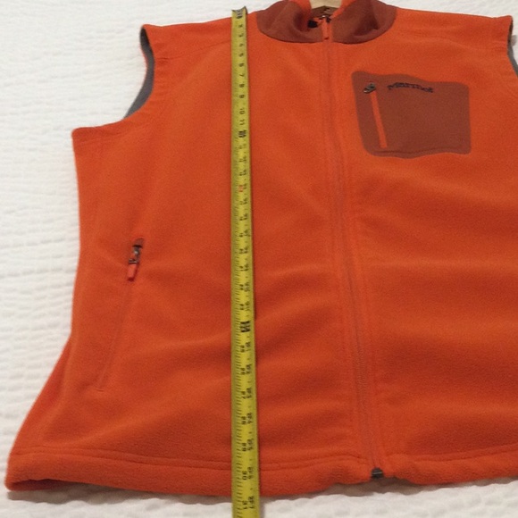 EUC Mens XL Marmot Polartec Orange Vest - Picture 4 of 13